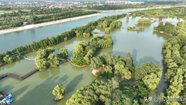 ​雨后京杭大运河与双龙湖湿地 繁忙与静谧共绘盛景