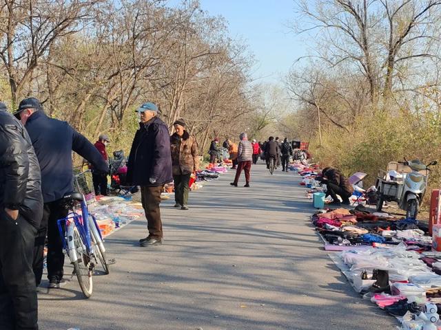 记录德州：岔河河堤上的大集，人山人海，异常热闹