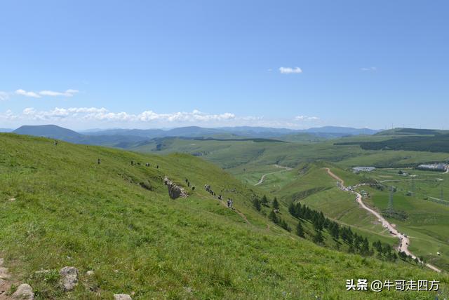 河北麻田岭（上）：绿野铺毡接云影、风轮伴路探山魂
