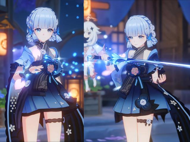 原神14位女角色服装互换！绫华唯美，甘雨终于不涩！刻晴史诗加强