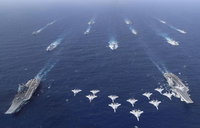 8国已派兵过台海，白宫通告全球，不许改变现状，解放军3路出动