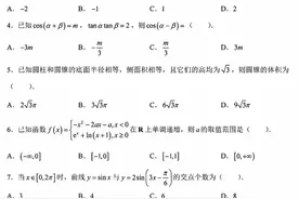 2024届新高考全国1卷-数学试题含答案，2024年高考数学试卷！图片