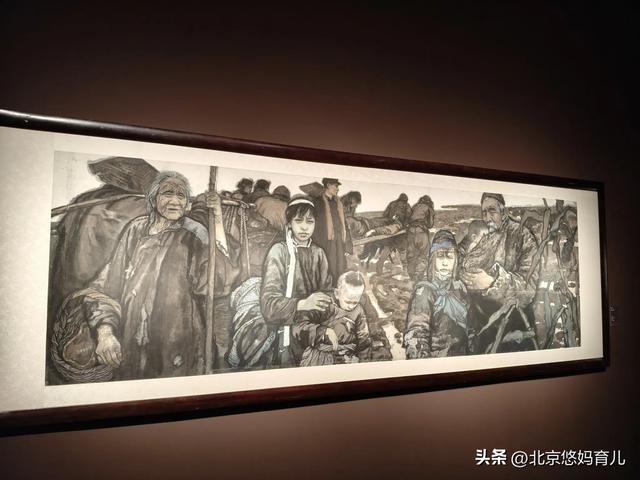 带孩子去中国美术馆参观“人民必胜”主题展，爱国主义教育太深刻