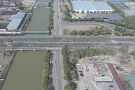 张杨公路（泗港立交桥）即将全封闭施工图片