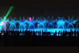 石家庄光影水秀免费开放！图片