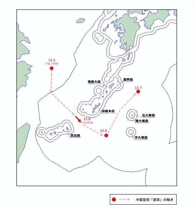 高市政府抗议无效	，辽宁舰调头北上600公里，直冲日本本岛而去？