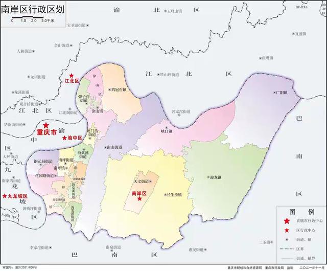 重庆中心城区9区版图格局形成过程简要介绍
