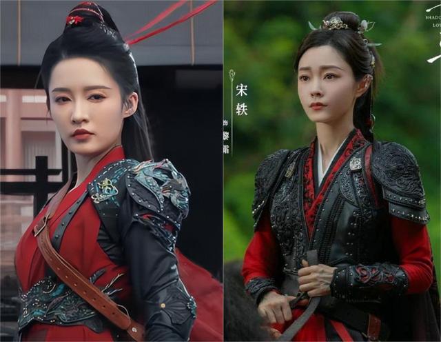 同样演女将军，把35岁李沁和36岁宋轶对比，差距太大了