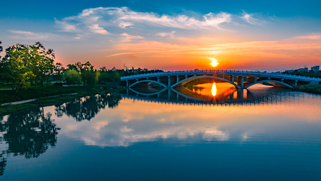图说遂平：秋水落霞 诗画美景