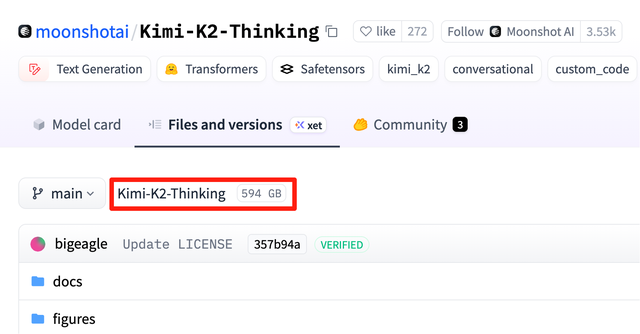 迄今为止最大的开源模型Kimi K2 Thinking ，硬