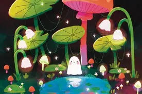 插画艺术家theghostegg作品欣赏——躲猫猫的小幽灵图片