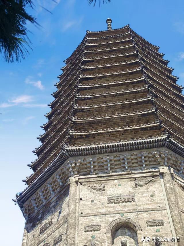 辽塔塔刹战火毁，参照辽工复原铁刹，锦州古城标历史