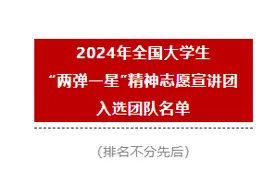 连续两年，这所高校志愿者团队入选全国大学生“两弹一星”精神志愿宣讲团图片