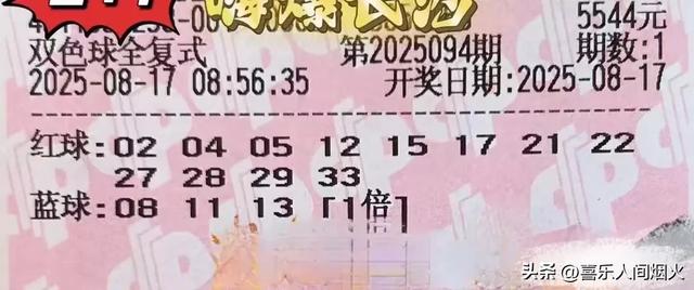 双色球25094期分析晒票：看好1组同尾号，胆码5，一码定蓝。