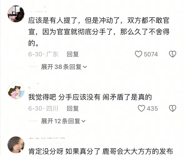 刘大锤曝鹿晗关晓彤已分手！卢昱晓张雅钦大方承认是男方的粉丝