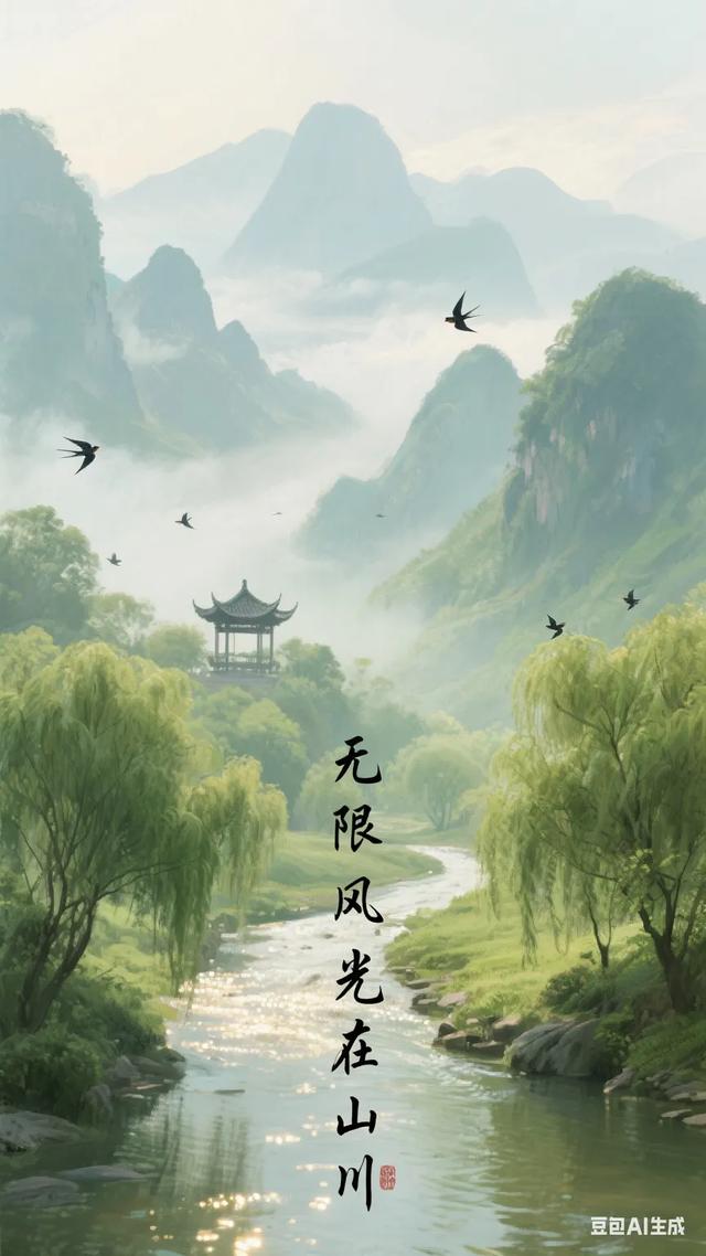 踏入山川，满目风光美如画，心醉其间，悠然尽享这份自在！