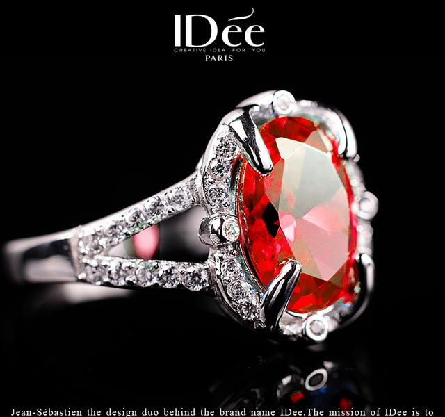 透亮红宝石，浪漫光泽，细腻品味——法国IDee戒指
