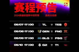 《英雄联盟》2024 MSI胜败分组赛赛程出炉：TES明日迎战TL图片