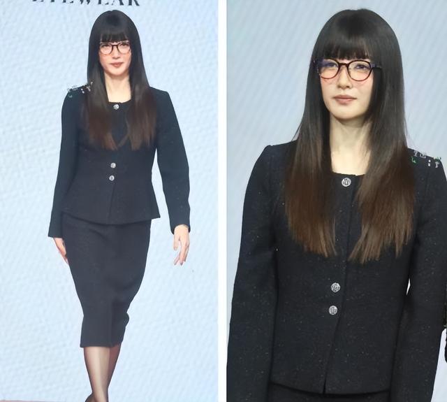 比整容还离谱！39岁江疏影现身活动，脸僵似硅胶，造型丑到认不出