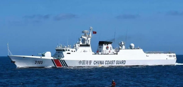 中方海警发海报，登船检查长荣货轮，美国敢运海马斯我们就笑纳！