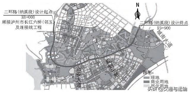 泸州市二环路（纳溪段）路线方案研究