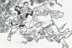 水浒传：鲁智深与史进赤松林一战，表面未分胜负，其实胜负明显图片