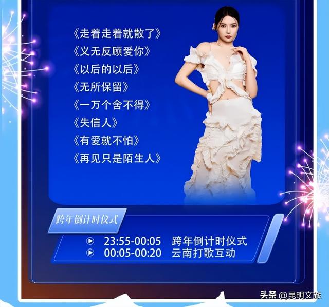 明星集结！音浪强劲！狂欢来袭！在昆明，去哪跨年？去哪嗨皮？请看指路牌→
