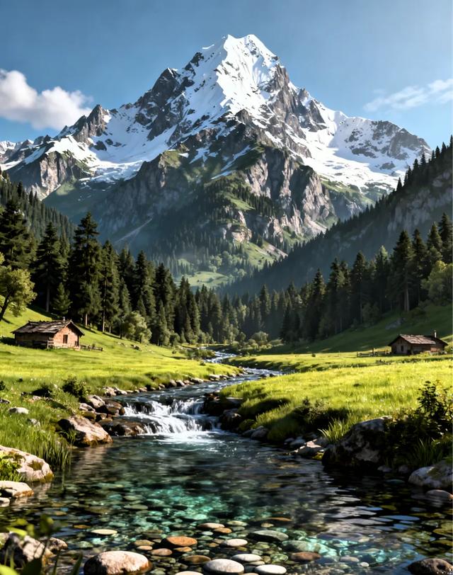 旺自己的头像，山水图片