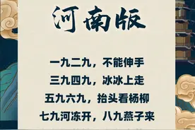 各地数九歌图片