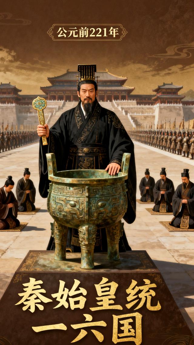 秦始皇统一六国秦始皇在公元前221年完成了全国的统一