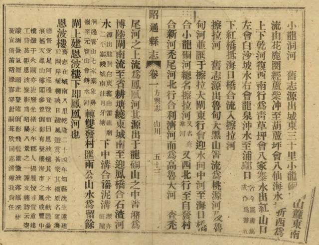云南昭通：透过民国地方志，看望海楼/恩波楼二百多年人文历史