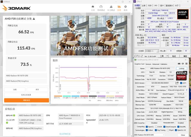 关公战秦琼！哪个游戏强？RX9070GRE和RTX5060TI对比实测！