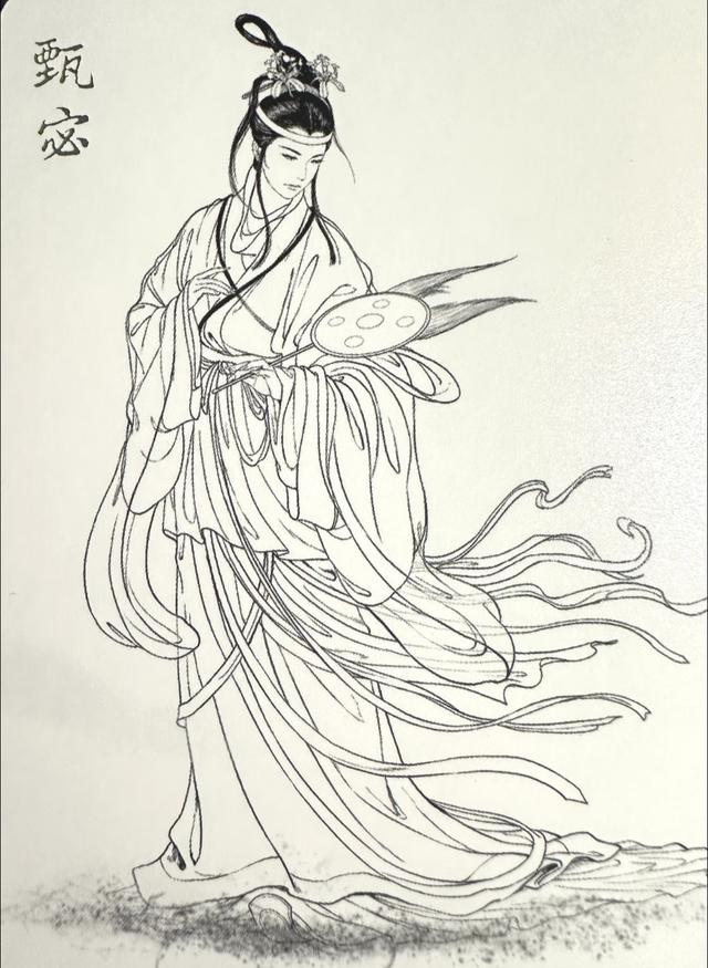 黄子鉴三国人物线稿:线藏霸气,笔露锋芒!