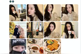 刘亦菲陪妈妈回哈尔滨探亲，穿貂雪地里合影，65岁刘晓莉比女儿美图片