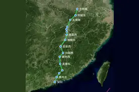 深圳至合肥最省时高铁，G2796次列车，走京港高铁图片