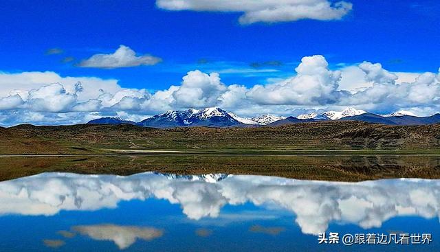 《219西藏南线》雪山与措湖的美景，一措再措看个够