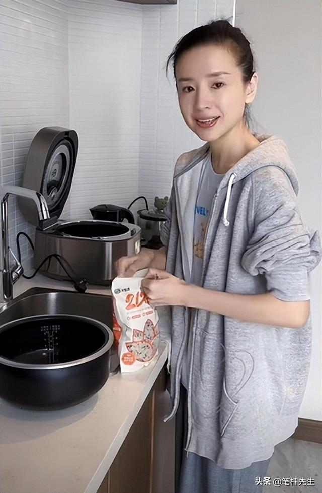 董洁独居北京日常曝光，无保姆亲自带娃，豪宅里藏着烟火气