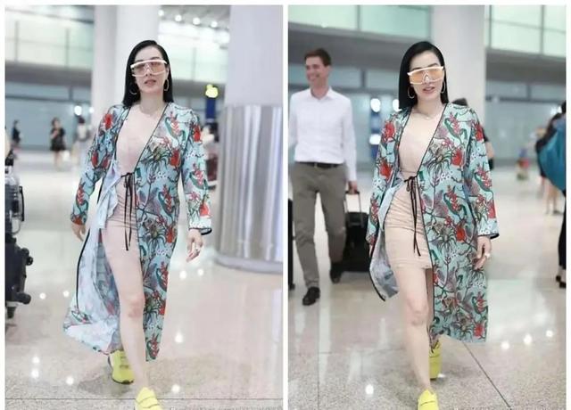 钟丽缇到底是怎么了?穿成这样就出门了?看起来还真是一言难尽啊