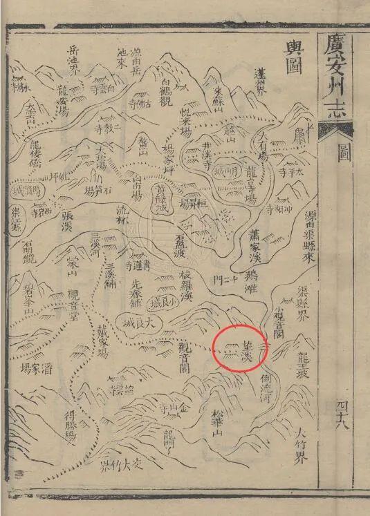 龙滩河上古桥跨，望溪广兴边界场