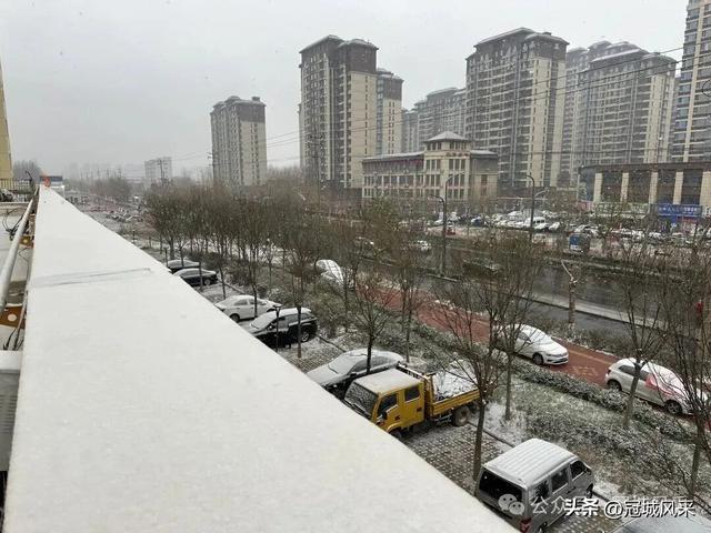 2025年冠县第一场冬雪