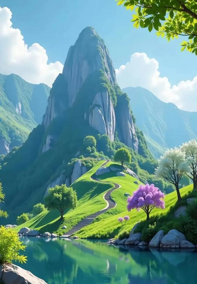 大自然的景色宜人，美景如画，真是赏心悦目，美不胜收！
