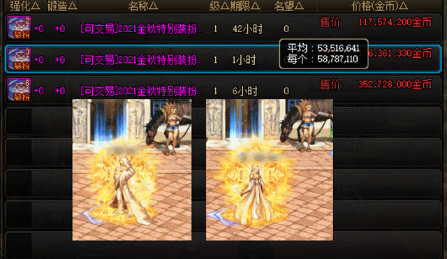 DNF：拍卖行6大至尊时装一览！最便宜价格，拿下最好看天空