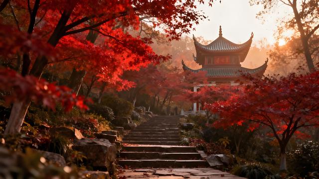 丹枫点染栖霞秋，千年风雅入画游 ——沉浸漫游感受金陵栖霞山秋日
