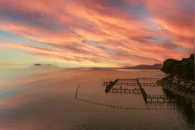 每天早上5点开始堵车，就因为武汉这里的日出太美了图片