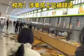 为何学校食堂问题频出？合肥某学校食堂阿姨将饭菜掀翻，已被辞退图片