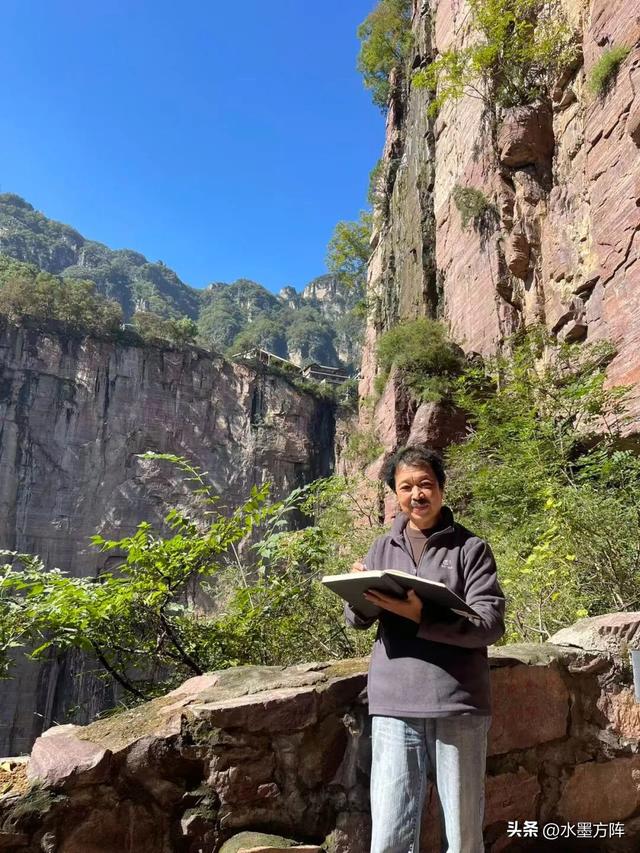 “自然观”名家采风与北京方阵艺术太行山写生基地挂牌