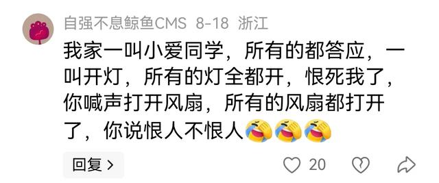 家里智能家电太多有多烦？满屋小美小爱小智，半夜突然聊起了天！