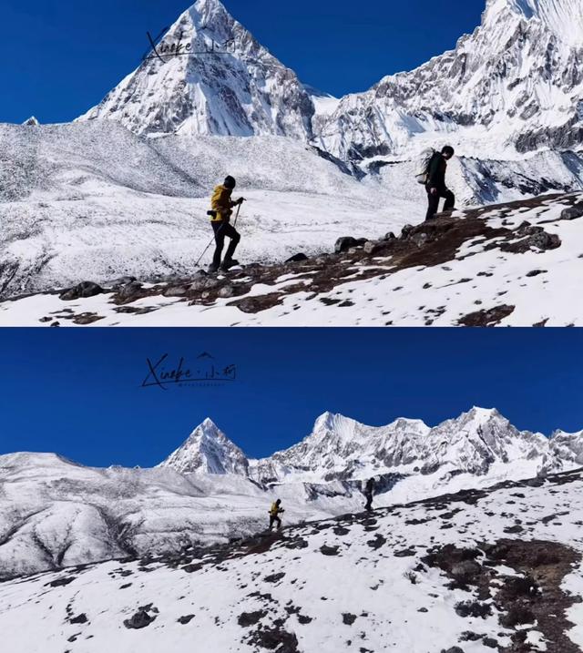 李现去西藏雪山徒步了