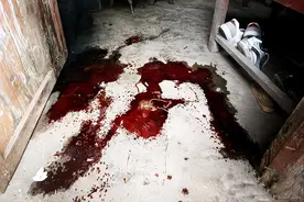 贵州村民家，地板突然"喷血"，诡异地板，就连专家也束手无策，图片