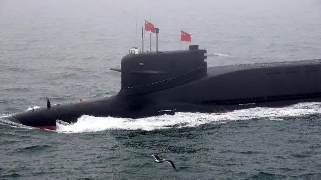 中国大方展示战略核潜艇画面说明啥